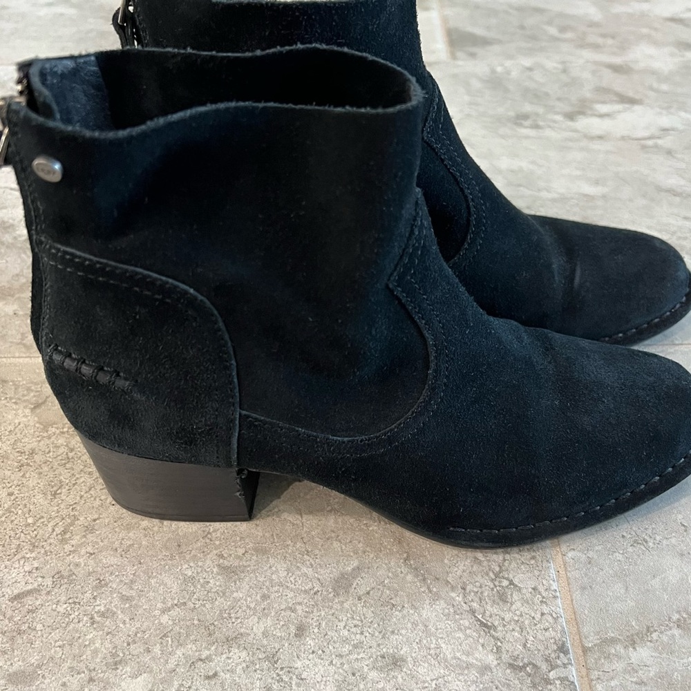 UGG - Black Suede Boots - Size 6